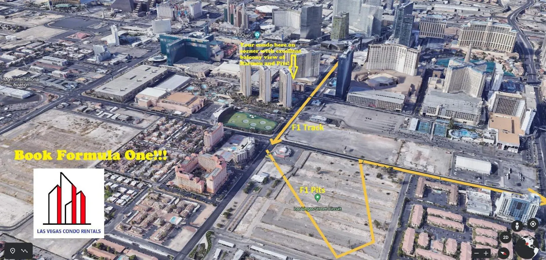 Signature 2Br3Ba F1 View Balcony Ste 34-819 And 21 Las Vegas